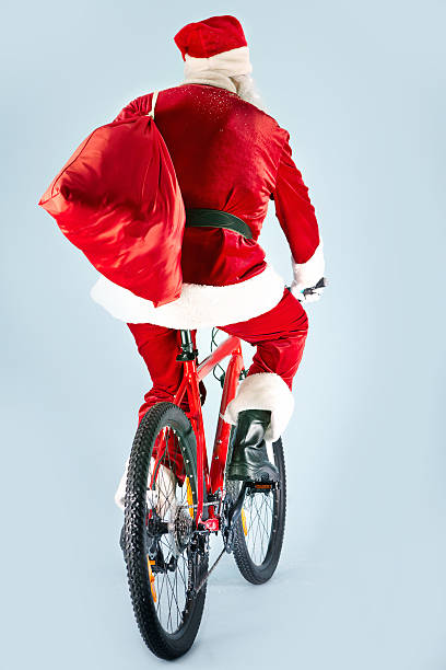 istock Santa on bike 524130147