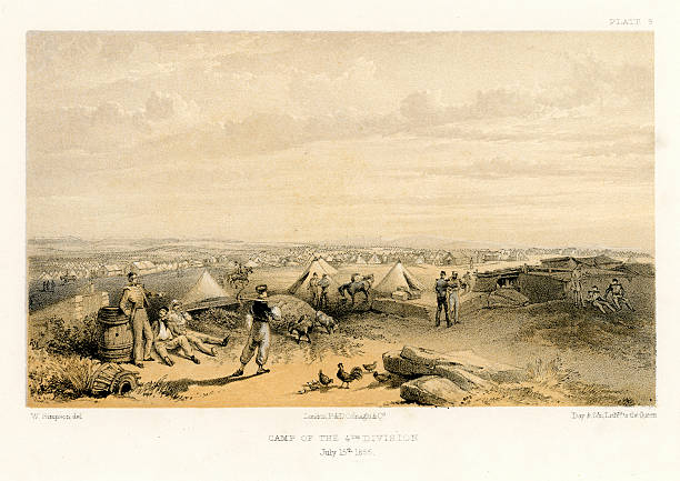 istock Crimean War - Camp of the 4th Division 524130169
