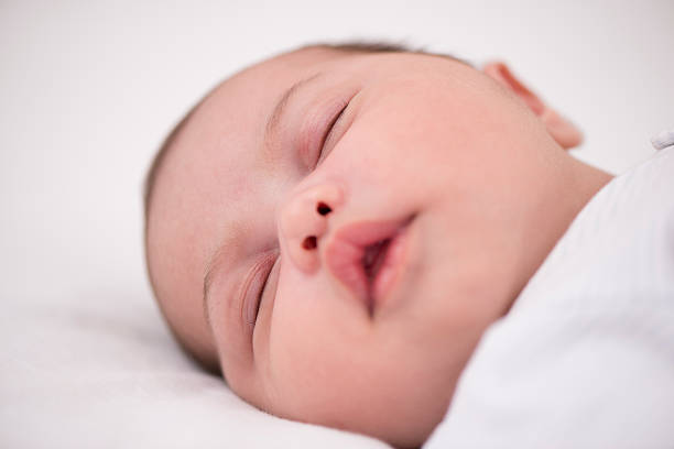 istock Close up portrait of sleeping baby. 524130631