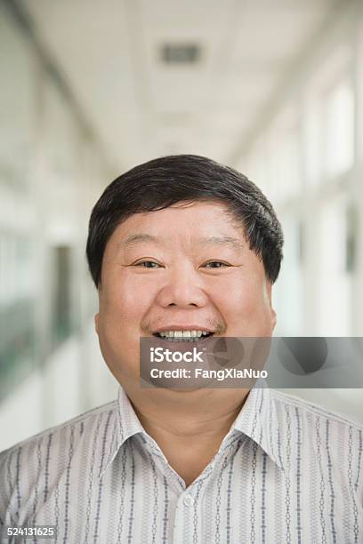 Businessman Smiling Portrait Closeup Stock Photo - Download Image Now - Overweight, Men, Large Human Build