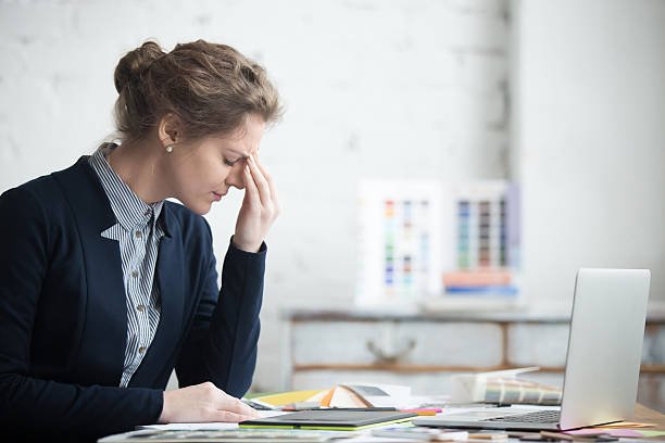 istock Young stressed businesswoman 524148632
