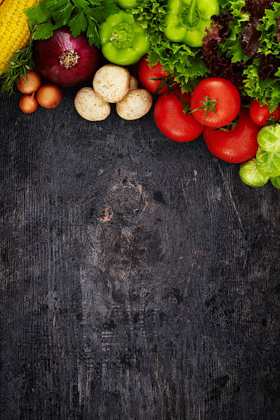 Fresh vegetables with parsley isolated on white background, clipping path