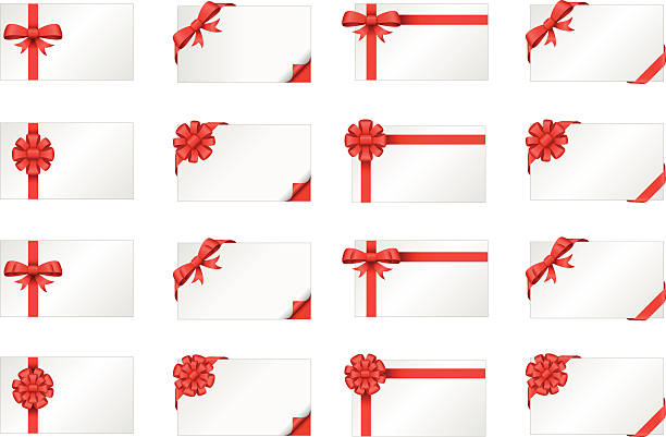 ilustraciones, imágenes clip art, dibujos animados e iconos de stock de tarjeta de regalo - white background gift christmas wrapping paper