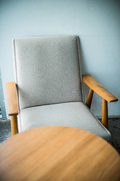 istock Wood chair in room 524152243