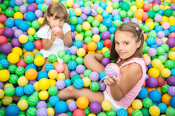 istock Girls in ball pool 524153708
