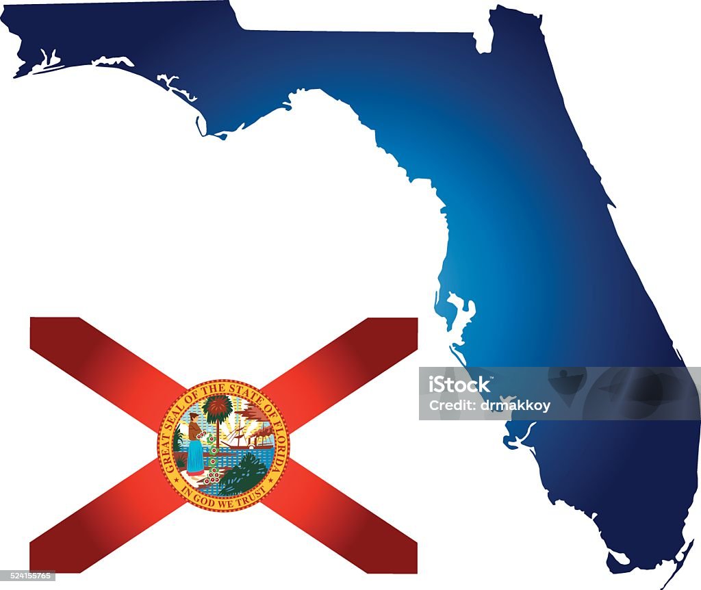 De Florida - arte vectorial de Florida - Estados Unidos libre de derechos