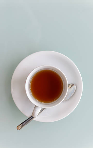 istock Top view of a cup of hot tea 524156332