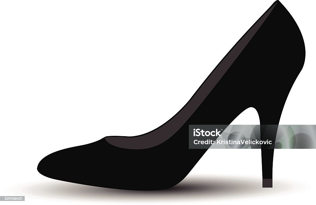 Zapato de silueta - arte vectorial de Calzado libre de derechos