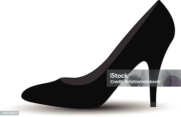 Ilustración de Zapato De Silueta y más Vectores Libres de Derechos de Calzado - Calzado, Clip Art, Color negro