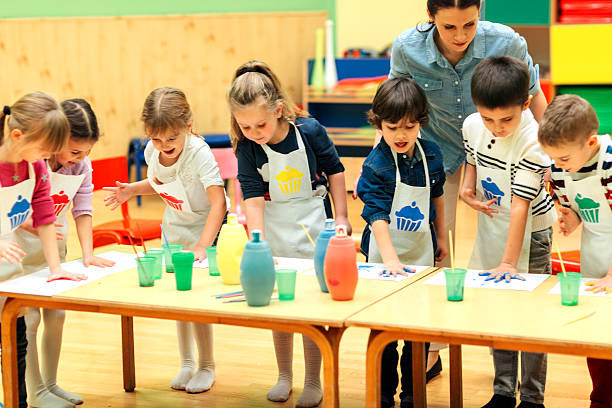 istock Children Painting With Watercolors 524157946