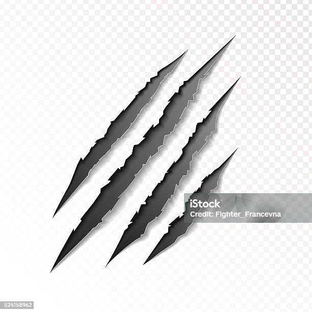 Claws Scratching Animal Stock Illustration - Download Image Now - Claw, Scratched, Scratching