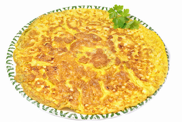 istock Omelet with organic parsley leaves  isolated 524158972