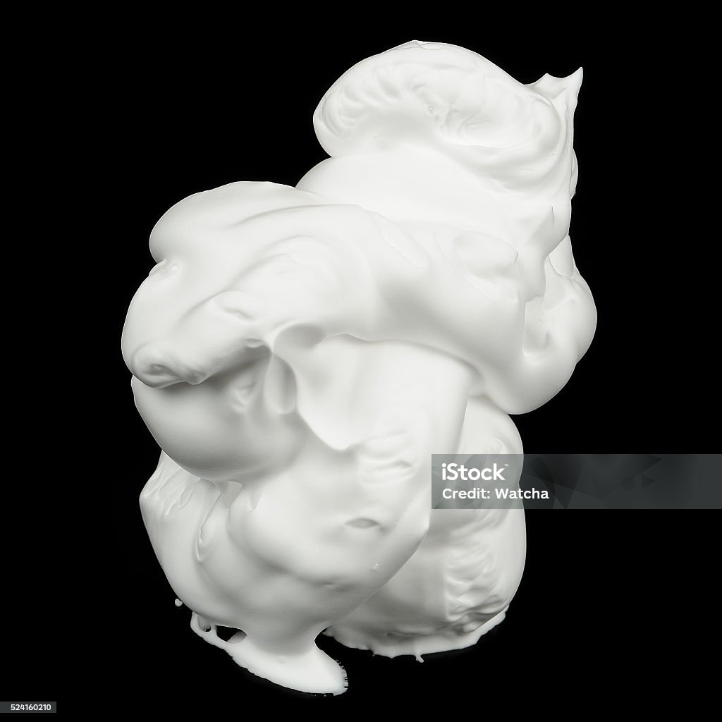 Shaving Foam on Black Background A close-up of shaving foam on a black background Shaving Cream Stock Photo