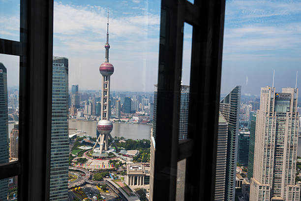 istock Elevated view of  Lujiazui, Shanghai, China. 524160404
