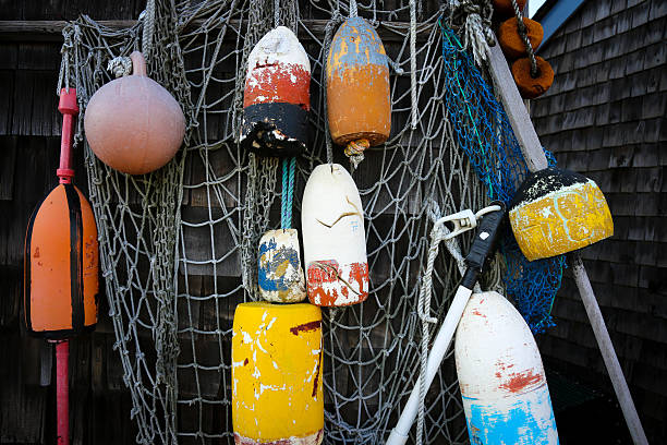 istock Lobster buoys in Rockport MA 524160520