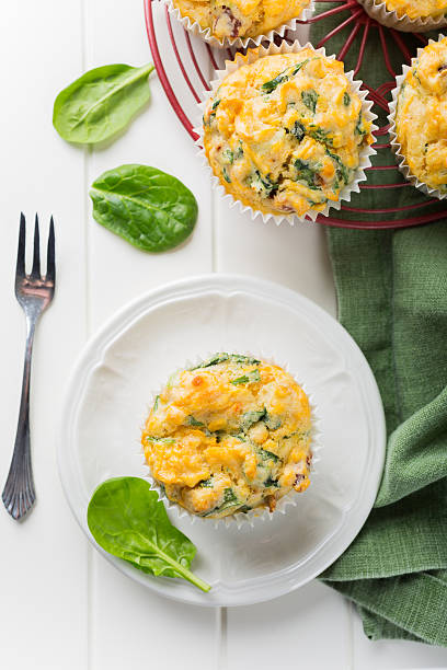 istock Muffins with spinach, sweet potatoes and cheese 524162036