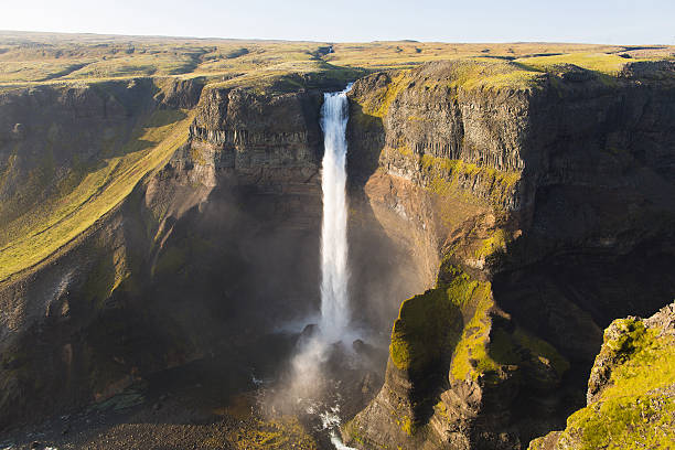 haifoss cascada - large waterfall fotografías e imágenes de stock