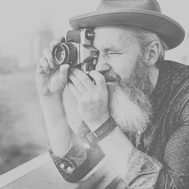 istock Senior Man Camera Photography Traveling Concept 524163498