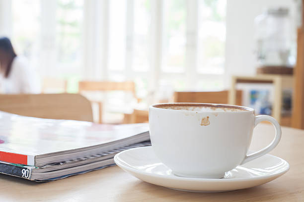 istock Latte Coffee art on the wooden table 524166634