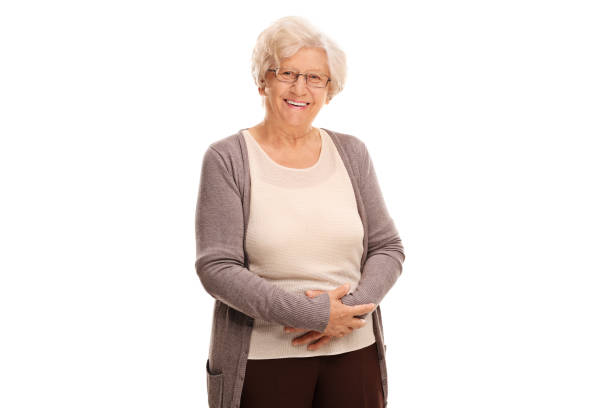istock Studio shot of a cheerful old lady smiling 524169264