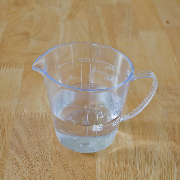 istock warm water in measuring cup on a wood background 524169295