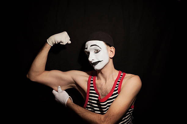 istock Portrait of mime actor 524169612