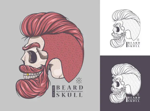 Vector illustration of beard