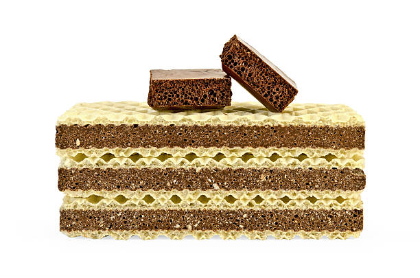 istock Wafers a stack with two slices of porous chocolate 524170859