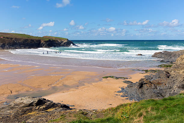 istock Beach and bay Treyarnon Cornwall England UK Cornish north coast 524171173