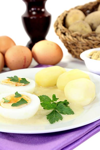 istock Mustard eggs with potatoes and parsley 524171713
