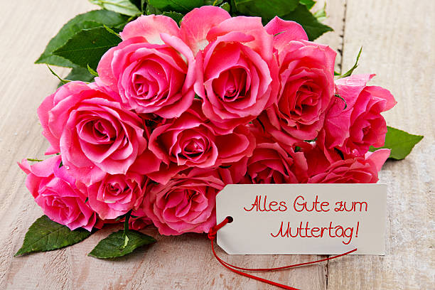 istock Mothers day card with pink roses . 524171960