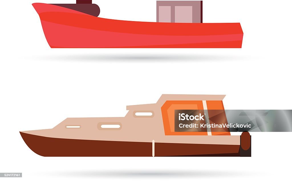 Icono de barcos - arte vectorial de Buque libre de derechos