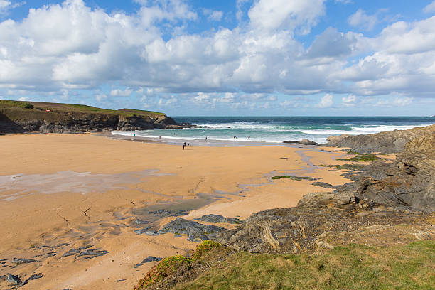 istock Cornish cove Treyarnon Bay Cornwall England UK north coast 524172263