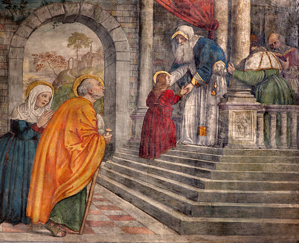 istock Padua - The Presentation in Temple fresco 524172799