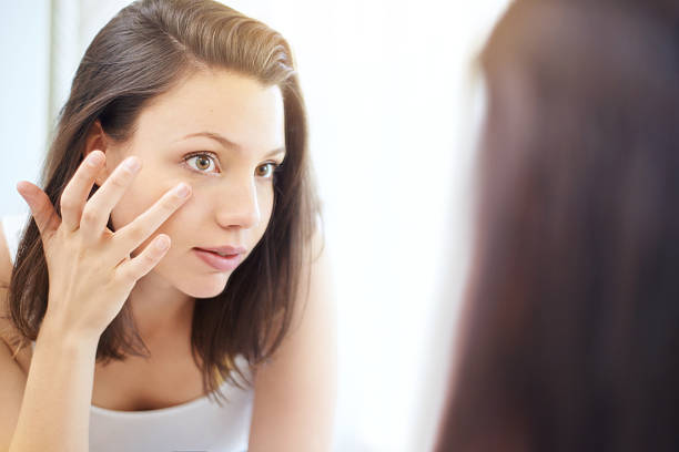 istock Seeing the effects of her new eye cream 524174020