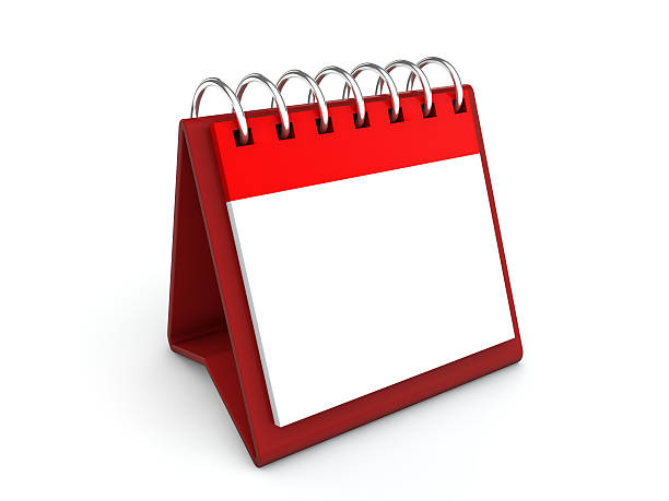 istock 3d rendering of blank desk calendar 524174376