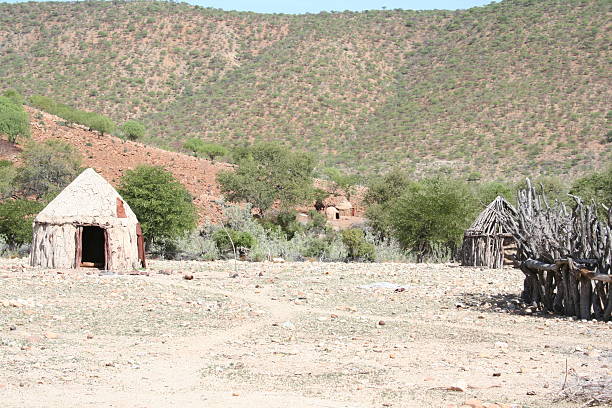 istock Himba Huts, Village close Kunene River, Epupa, Namibia, Africa 524175753