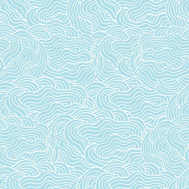 Abstract seamless background pattern made of hand drawn elements Abstract seamless background pattern made of hand drawn elements Vector illustration flowing water stock illustrations