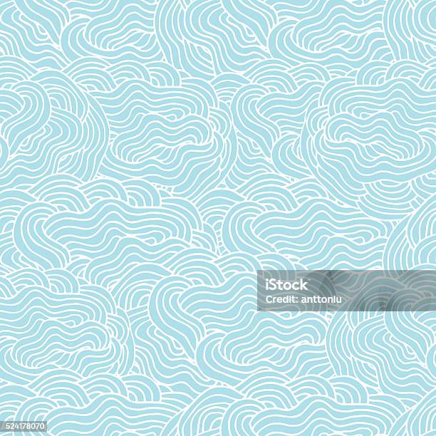 Abstract Seamless Background Pattern Made Of Hand Drawn Elements Stock Illustration - Download Image Now
