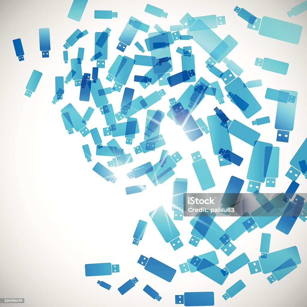 Abstract Usb Design Abstract Background Usb Stock Illustration - Download Image Now ...