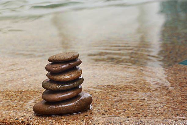 istock Piles of stones in swimming pool 524196539