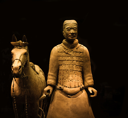 Xi'an Terracotta warrior and horse.