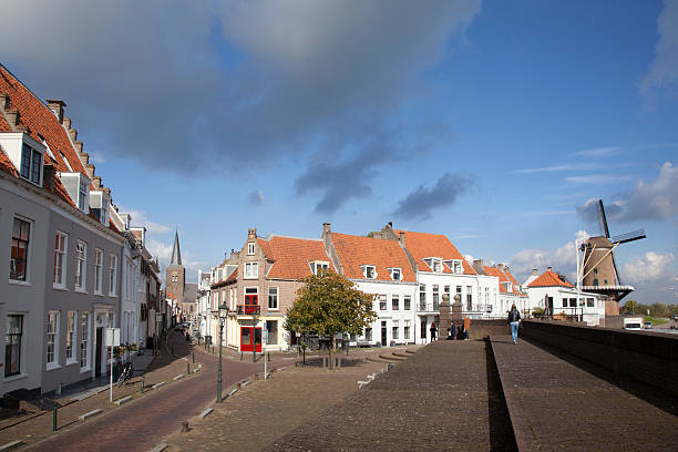 people visiting the old town of wijk bij duurstede in the netherlands