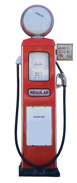 istock Old Fashion Gas Pump With Prices 524227171
