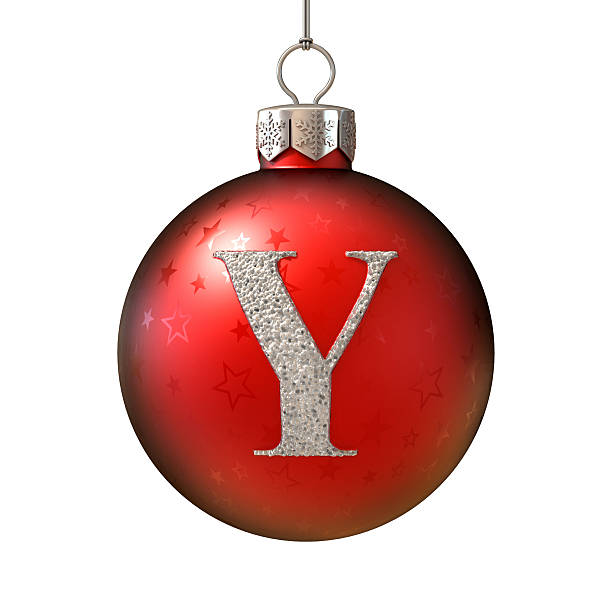 istock Christmas ball font letter Y 524228907