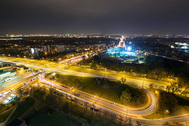 istock Panorama of Warsaw by night 524231857