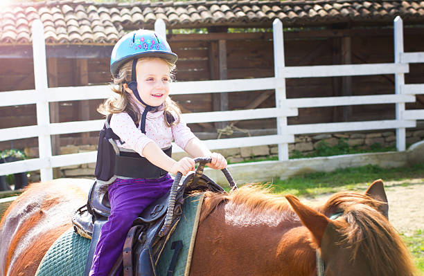 乗馬レッスン - riding horse for leisure ストックフォトと画像