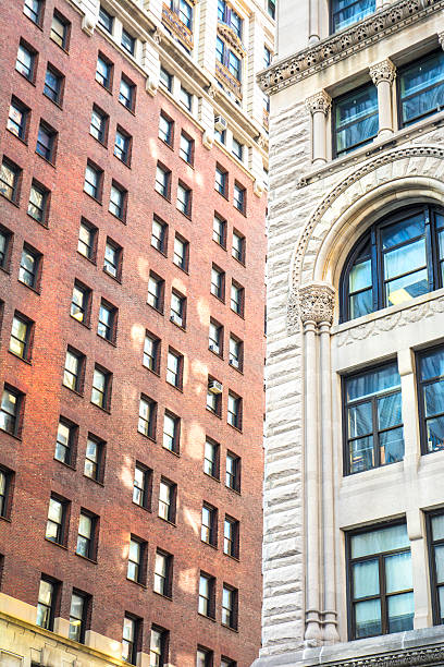 istock Downtown Manhattan New York City Office BuildingsLow Angle View 524258955