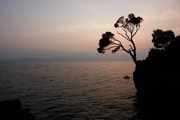 Adriatic coastline at Brela Croatia (most beautiful beach of Europe at 2004 (by Forbes))