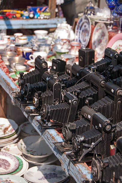 istock Vintage cameras at London market 524262989
